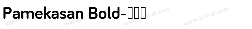 Pamekasan Bold字体转换
